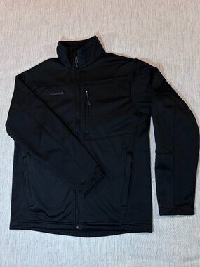 Avalanche Weather Shield Black Softshell Jacket Men’s M Full Zip Fleece